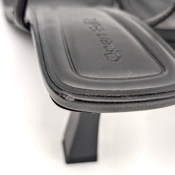 Open Edit Taytum Ankle Strap Sandal Open Toe Women's Black Size US7M EU37.5 - Picture 6 of 16